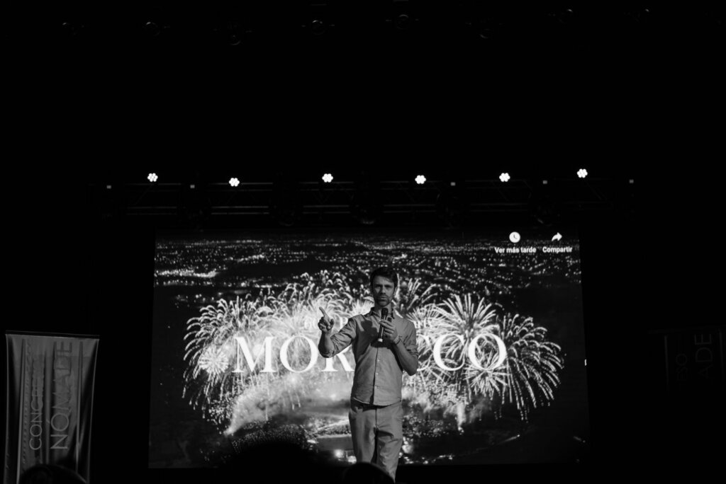 Rodrigo Zadro speaking in Morocco